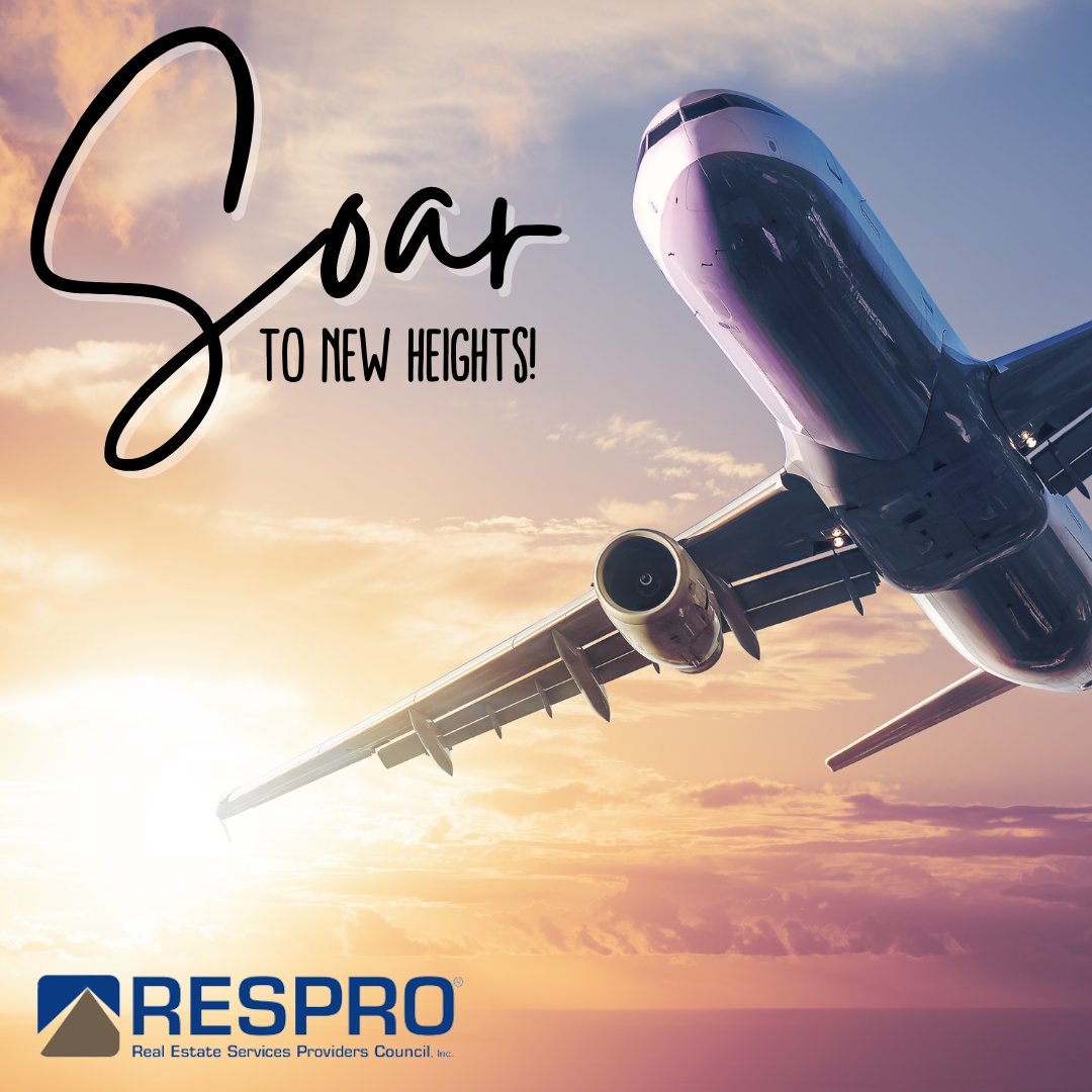 With everything you gain from a RESPRO membership, you can soar to new heights. Get a membership today by visiting RESPRO.org. ✈️😀 

 #RESPRO #RESPROOnlineStore #strategicpartnership