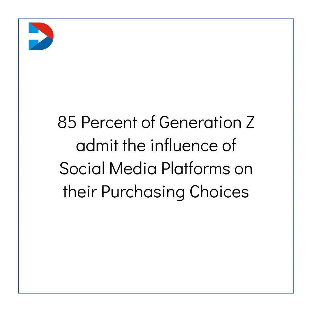 85 Percent of Generation Z admit the influence of #SocialMedia Platforms on their Purchasing Choices

#leadgeneration #LeadNurturing #FunnelMarketing #Salesmarketing