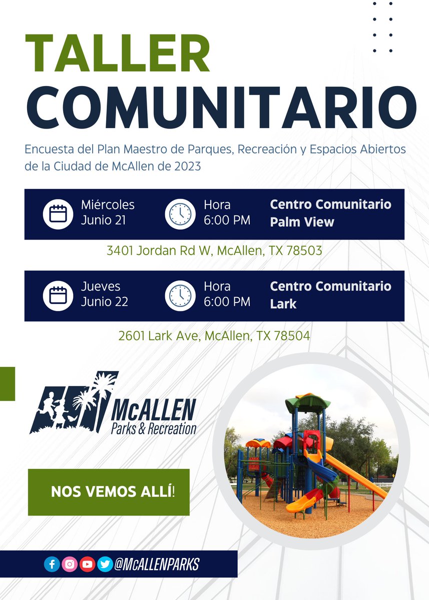 City of McAllen, TX on Twitter "RT McAllenParks We'll see you today