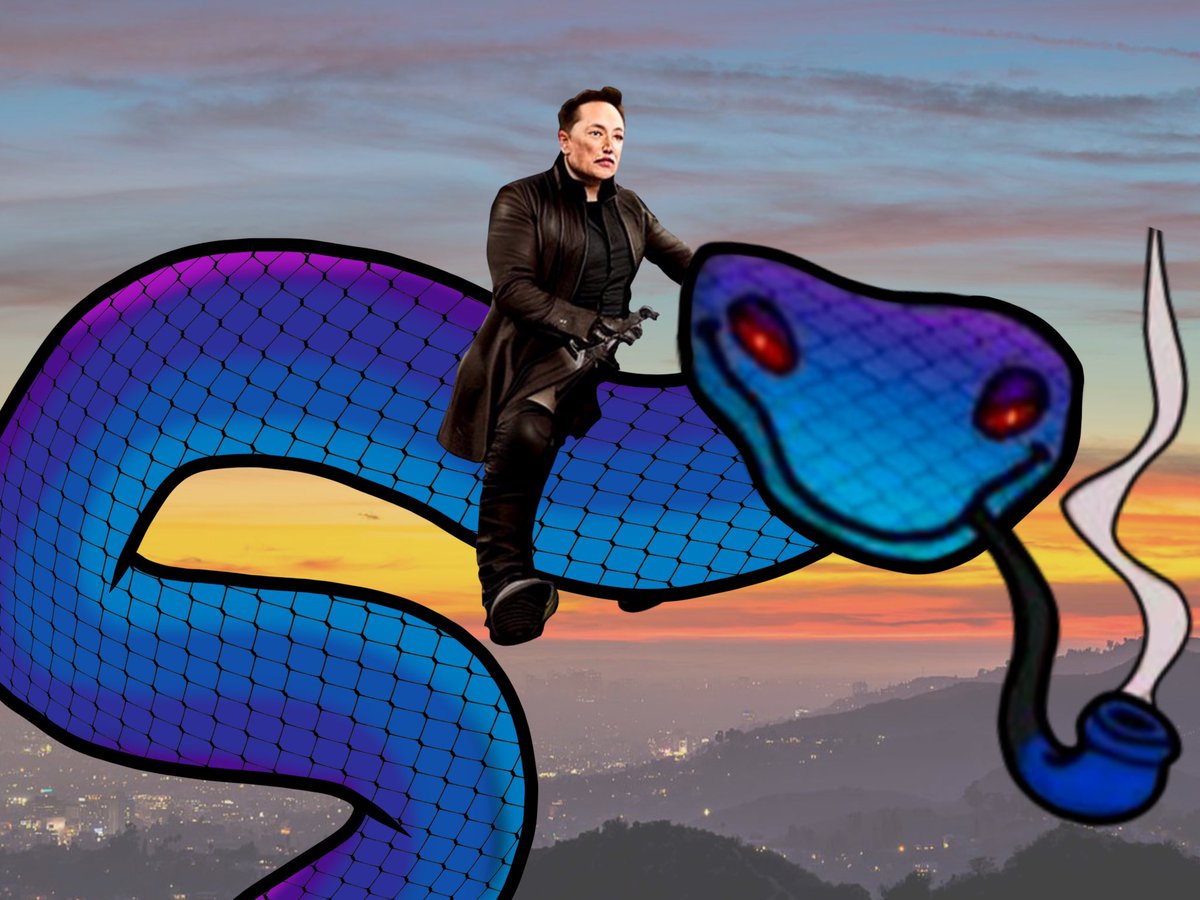 snek's tweet photo. When @elonmusk hears about $DOGE ➡️ $SNEK swap 😎

🐶🐍 https://t.co/Q6mt5Ucw9A