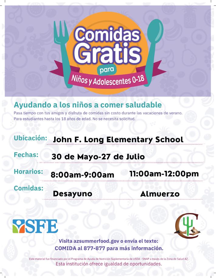 CartwrightSD's tweet photo. We have updated our summer meal locations. The two schools offering FREE summer meals moving forward are @CartwrightCoug and @JFLongSchool. #oneteamunafamilia https://t.co/wDWWCzTPzA