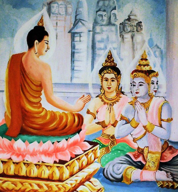 Nobody:
Buddha: Let's go to the Brahma world before lunch to teach Dhamma.
