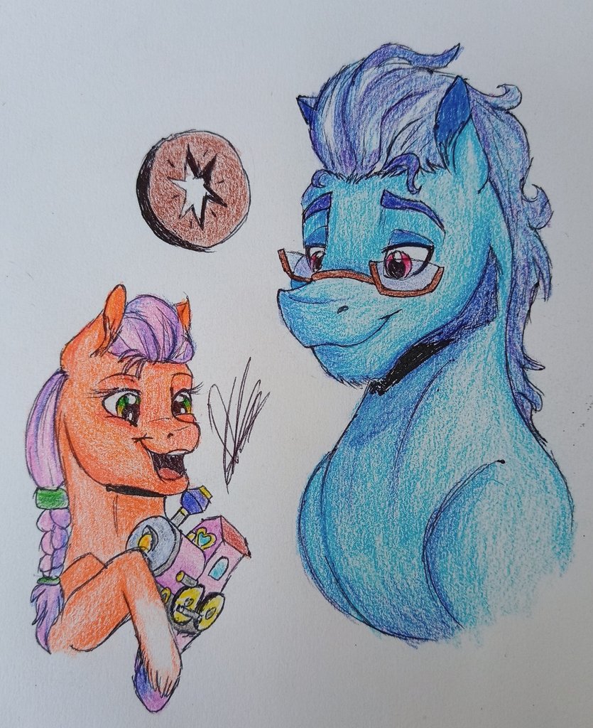 Happy (late) Father's day everyone ❤️
#FathersDay2023 #FathersDay #mlpg5 #MyLittlePonyG5 #mlpfanart