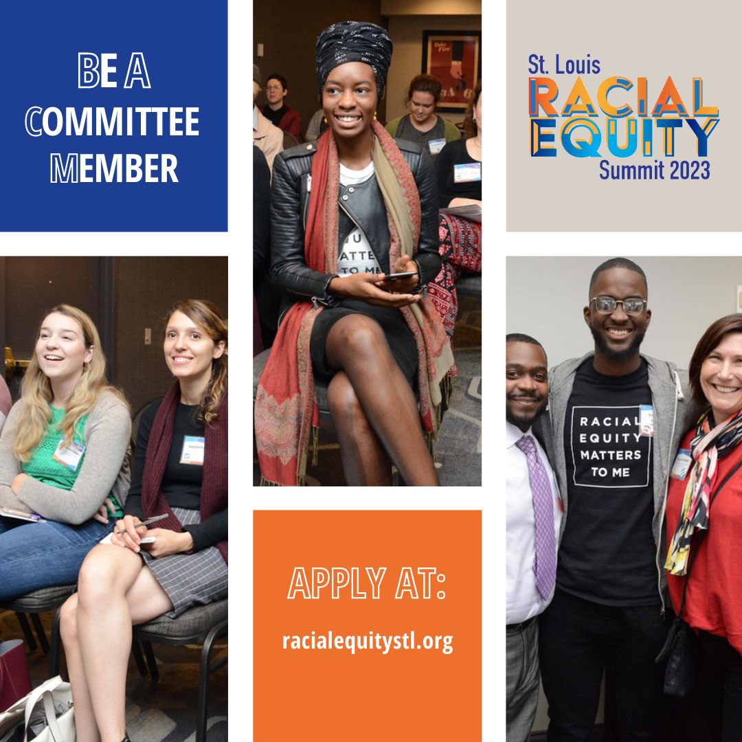 We’re forming a Community Advisory Board. Make a difference St. Louis! 

Apply Today!! - CAC Application - bit.ly/stlres23cacapp

#STLRES23 #RacialEquity #STL #TogetherWeRise #Summit2023 #RacialJustice #CommunityAction #InclusionNow