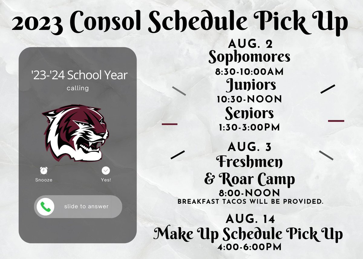 ConsolHS's tweet photo. See you soon, Tigers! https://t.co/e3bTkIJ8xi