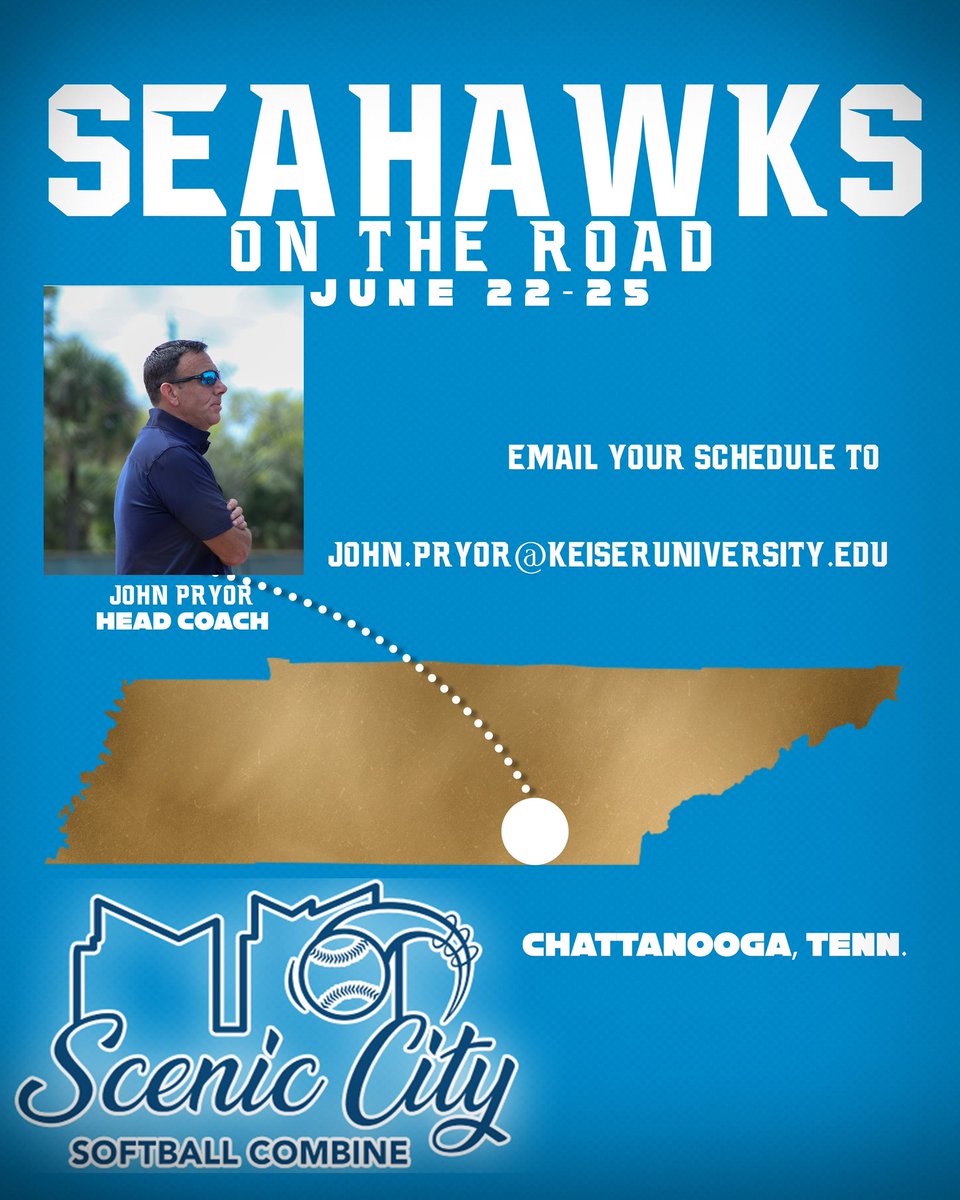 Future Seahawks, look for coach Pryor in Chattanooga this week! 

🥎🥎🥎🥎

#DefendTheBeach