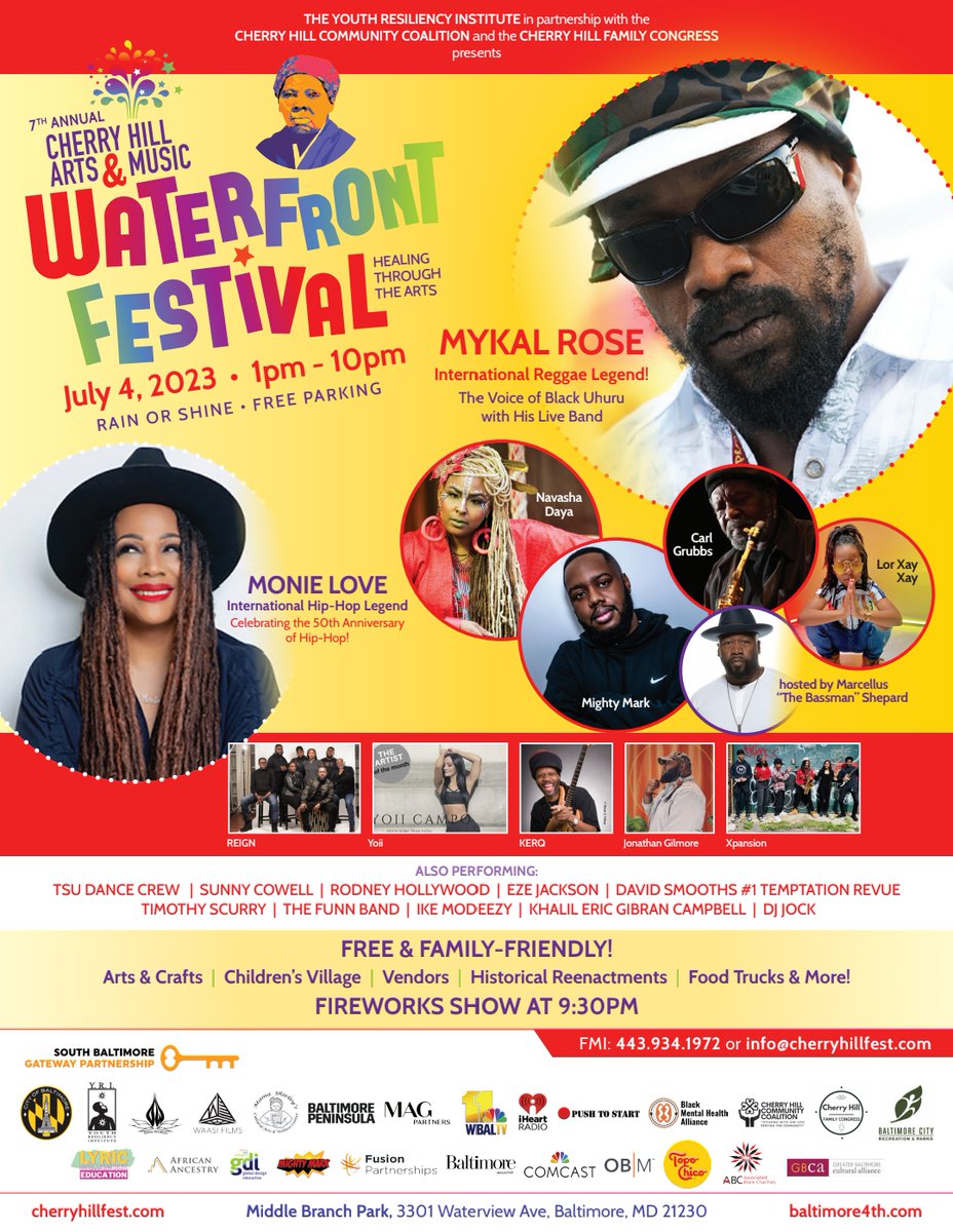 READY...SET...GO! The Cherry Hill Arts &amp; Music Waterfront Festival is back! Join us on Tuesday, July 4th @ Middle Branch Park in Baltimore, MD as we celebrate Healing Through the Arts! Learn more @ cherryhillfest.com!
#FreeFestival 
#MiddleBranchPark
