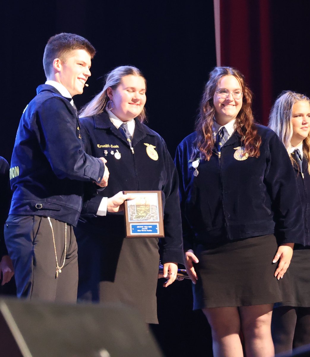 Livestock skillathon 2nd place in the state team was honored this morning!