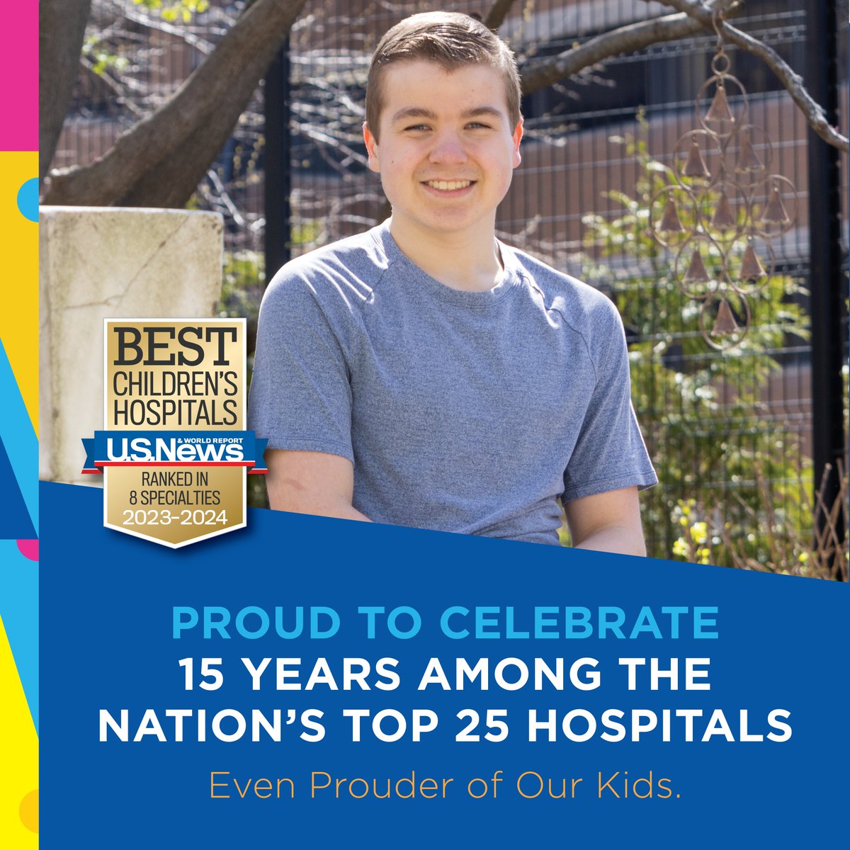 We’re honored to be among @usnews's top pediatric hospitals in the nation and ranked No 1 in St. Louis! Thanks to all the staff members and our Washington University Physician partners for delivering the extraordinary care these kids deserve. Learn more at ow.ly/3B5W50OUeBp