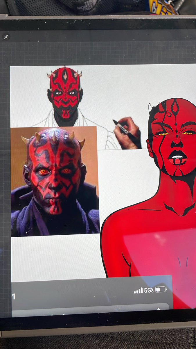 TheHeistWorld's tweet photo. HAPPY WEDNESDAY FAM♥️
Some never before seen “Behind the ipad” images of @OMsweet0M’s 1:1
Tal 😈
She was about 160 layers of texture, color and love. ♥️ #Heistwars #redeverything https://t.co/nCnzGy1n4c