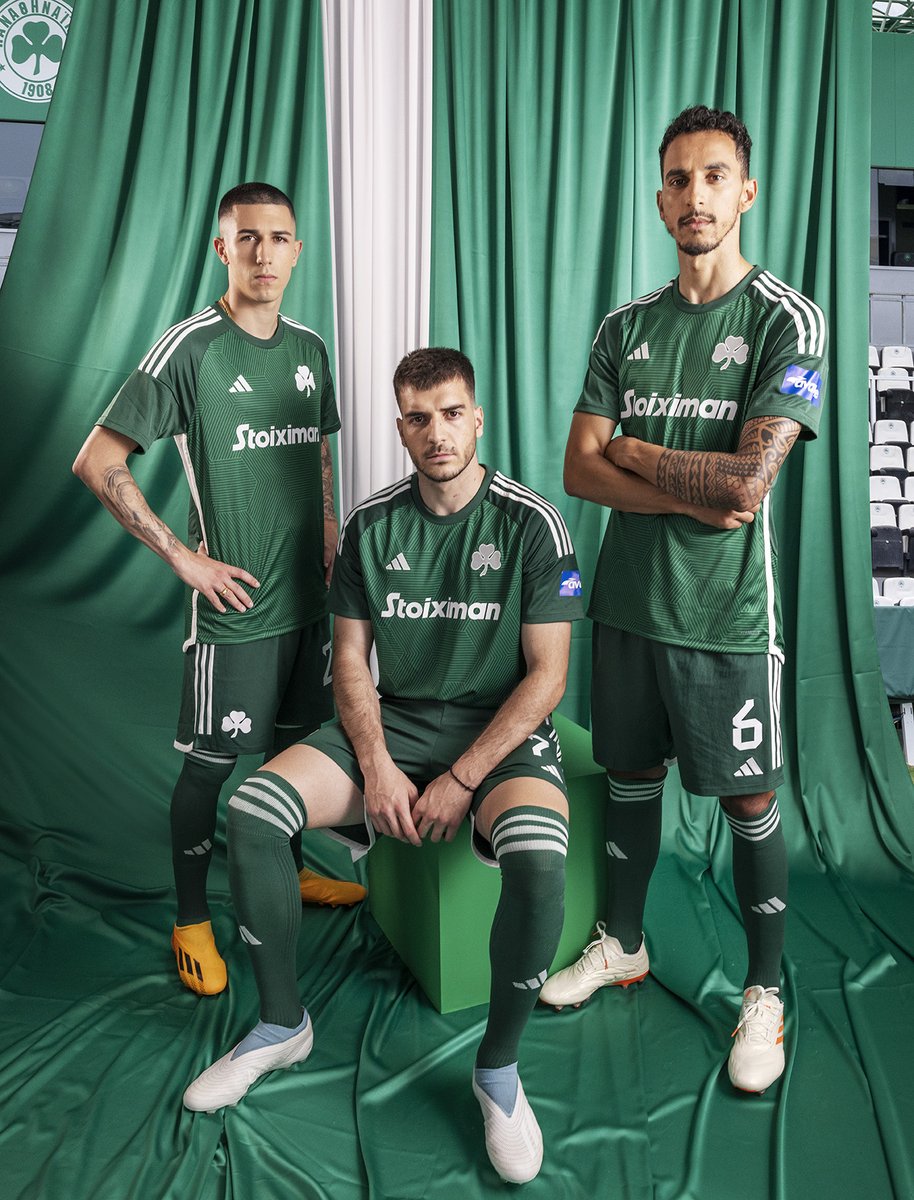 paofc_'s tweet photo. Οι παίκτες μας προβάρουν τη νέα μας εμφάνιση, σχεδιασμένη από την @adidasfootball αποκλειστικά για τον Παναθηναϊκό και προετοιμάζονται για μία ασταμάτητη σεζόν. Τα υπόλοιπα στο γήπεδο. ⚽ #PAOFC #panathinaikosfc #returntoglory #adidasgr #adidasfootball https://t.co/KSmVYx3c2e