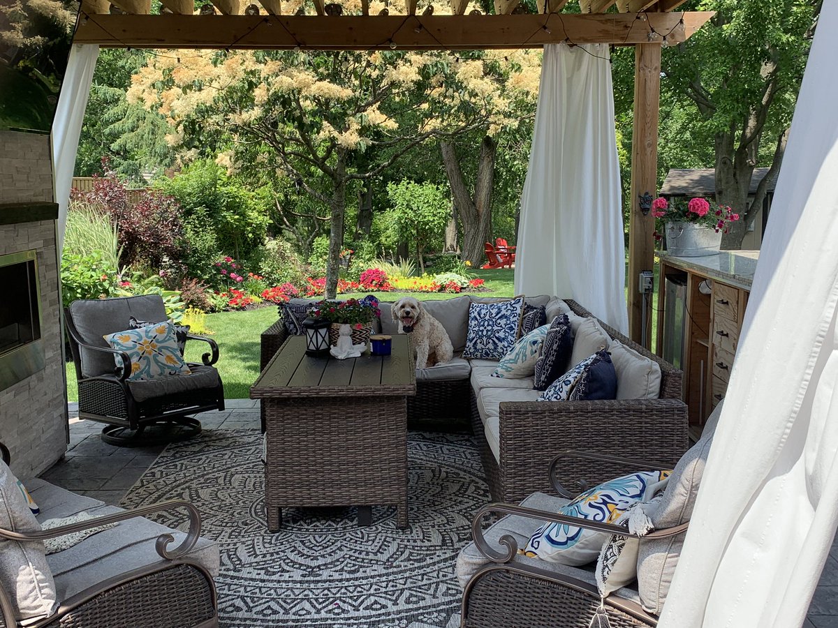 After four days being inside I finally get to work outside in the garden during a spell of beautiful weather.  This is what my office looks like today! Of course I’m always under Charlie’s watchful eye. But otherwise, so glad to be home!

Show me where you’re writing!
