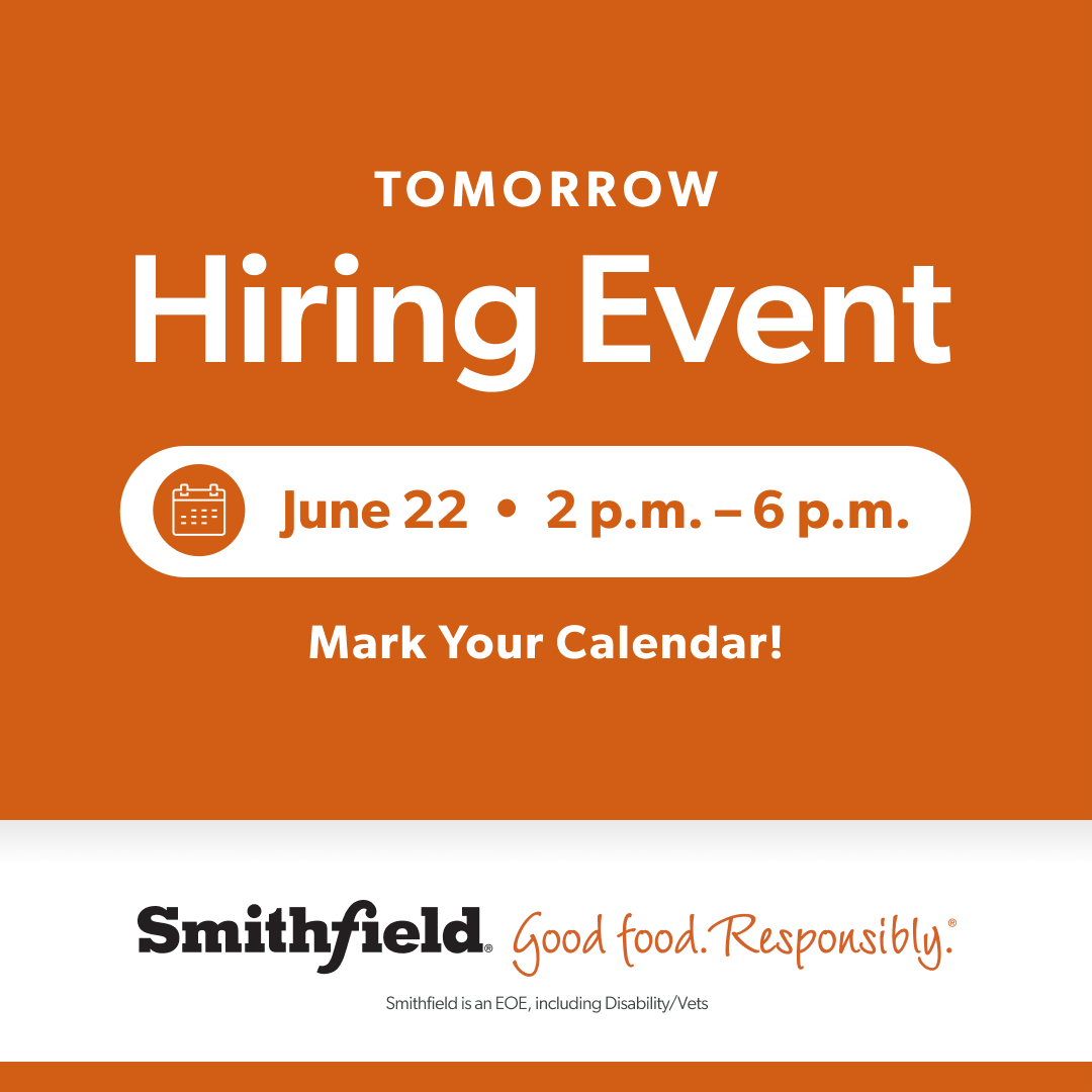 Smithfield Foods on Twitter "Tomorrow, Smithfield Foods is hosting a