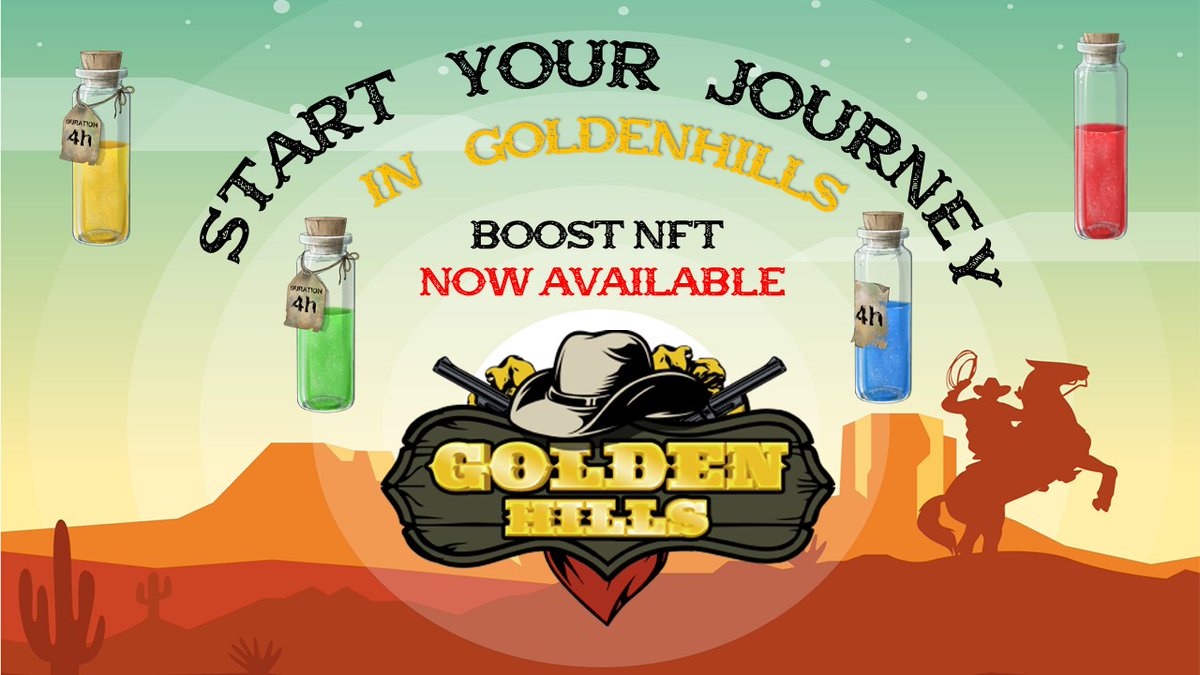 G0LDENHILLS's tweet photo. We glad to introduce Big update in #GoldenHills Game

1⃣Players can’t create or join fight without full Health
2⃣Adds Boost NFT  that allow you to improve the characteristics of your character

See details 👀https://t.co/LIijNhVMjE

#nftgames #WAXP #P2EGame #F2P #NFT #blockchain https://t.co/G7YYPQPVfk