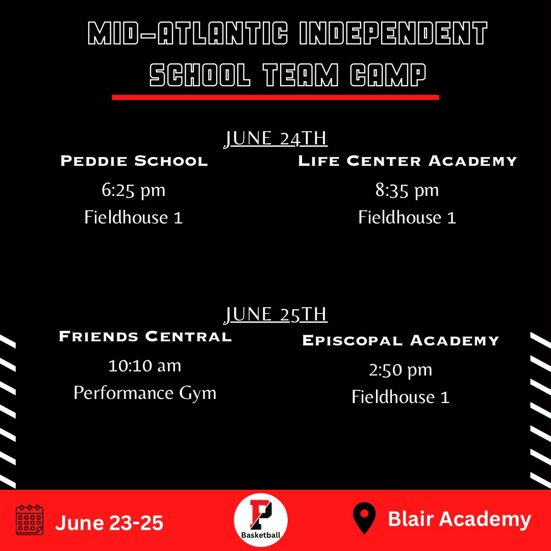 TPSBasketball's tweet photo. Excited for the second weekend of the June live periods at Blair Academy this weekend with our tough & unselfish group! #F2TF https://t.co/nUDqo8XaYG