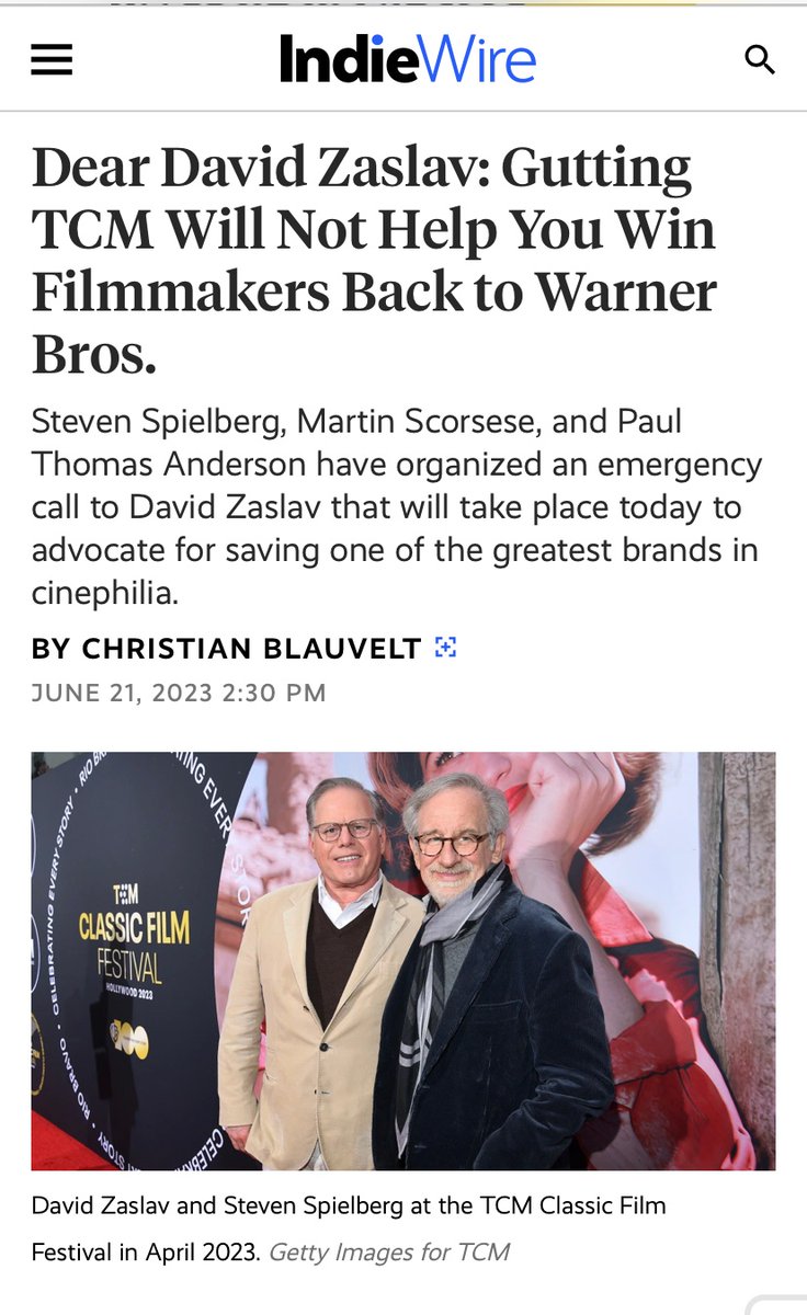 Thank you, Spielberg, Scorsese, and PTA ~ thank you 🔥🎬♥️🌟 #TCM #TCMParty @IndieWire  indiewire.com/features/comme…