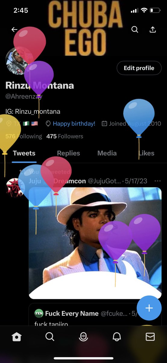 Ahreenzay's tweet photo. I got balloons today, thankful for another one, say a prayer for me 🙏🏾 https://t.co/cgve61oQ2i
