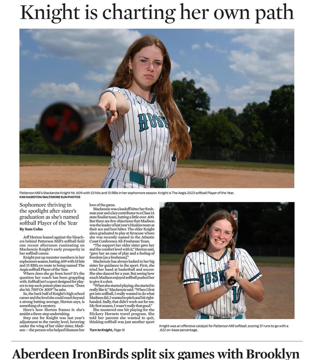 Congrats to our softball team as they are well represented for All County Honors!