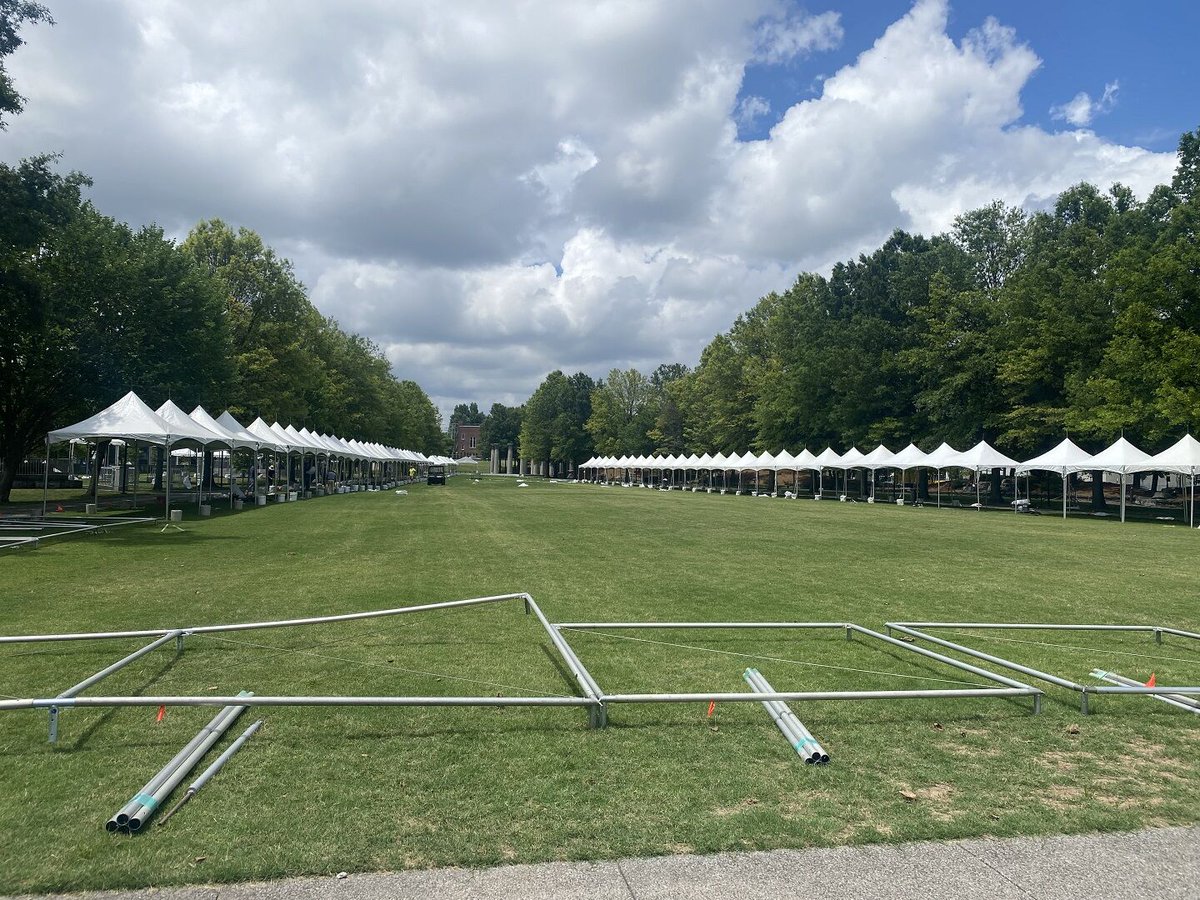 Excited to be part of the @NashvillePride!  Our crews are hard at work getting ready to celebrate! Let the colorful festivities begin! 🌈✨ #Pride2023 #NashvilleEvents #PrideFestival #tentrentals #festivaltents