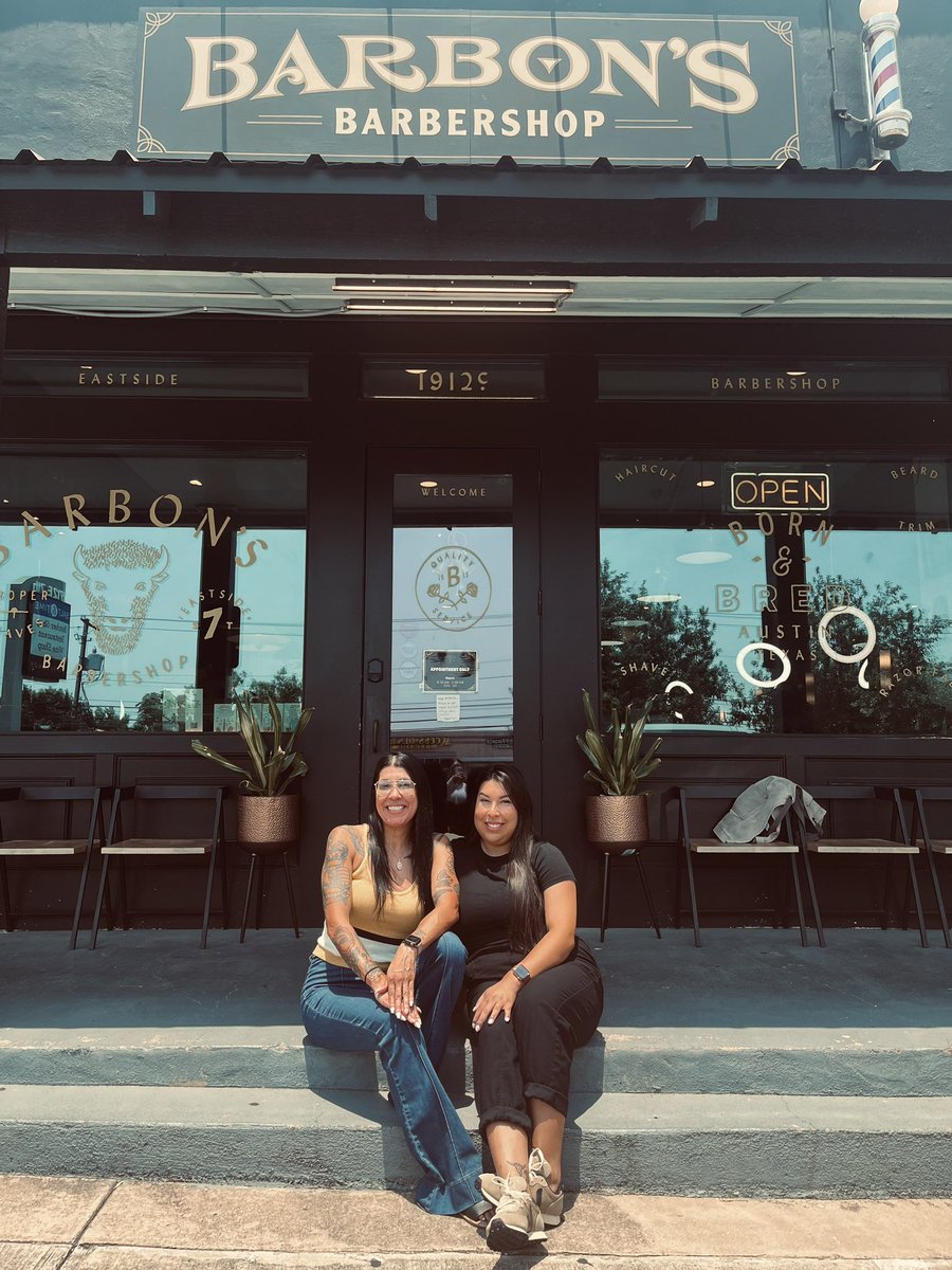 BarbonsBarber's tweet photo. Barbon’s is celebrating the 1 year anniversary of the best mom and daughter duo out there!💥

Thank you, Tina &amp; Bri for being an amazing addition to our barbershop team! 🙌 We hope to celebrate many more anniversaries with y’all. https://t.co/bSKGlijV6t