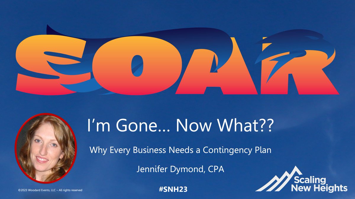 Excited to be presenting on Sun, Jun 25 at 2p. What will happen to your business if something happens to you? In this interactive session, you will learn how to fortify your practice by building contingency plans for life's unexpected turns. 
 #snh23 #TaxTwitter #Accounting