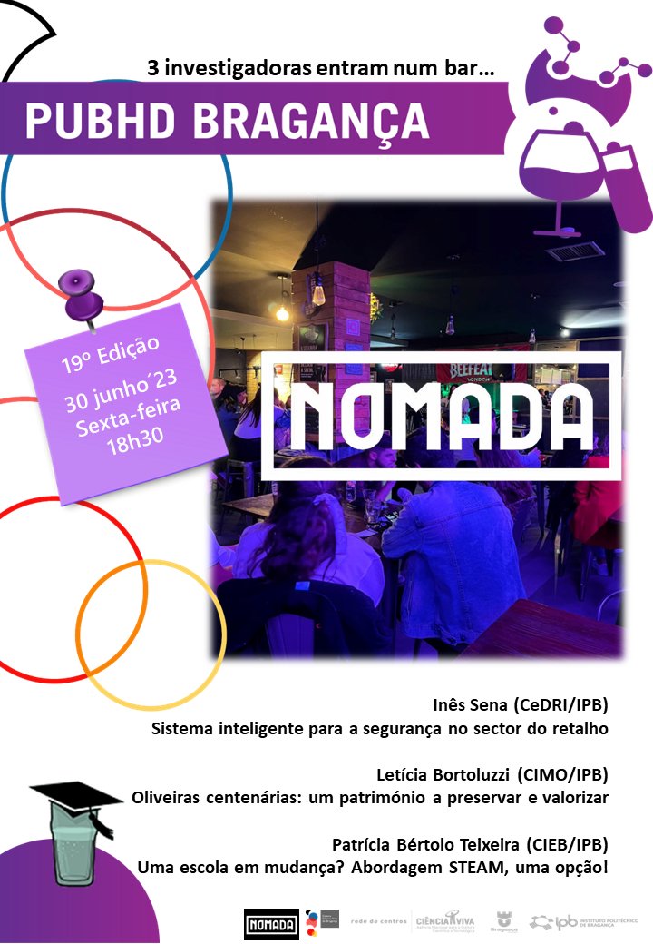 19º PubhD Bragança - Nómada Club 
30.06.23 | 18h30