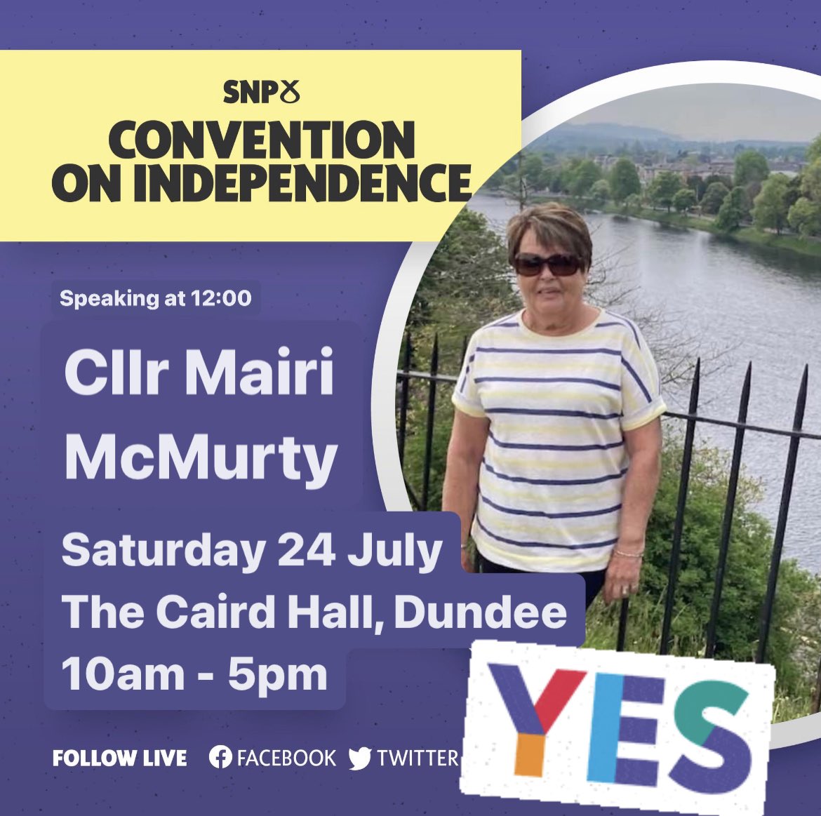 I am delighted to be invited to speak at the Convention on Independence on Saturday 👏🏼 🏴󠁧󠁢󠁳󠁣󠁴󠁿

I will be talking about how it’s important to boycott retailers displaying the Union Jack on Scottish produce and why Gaelic should be mandatory in all primary schools 🏴󠁧󠁢󠁳󠁣󠁴󠁿

#IndyCon #SNP