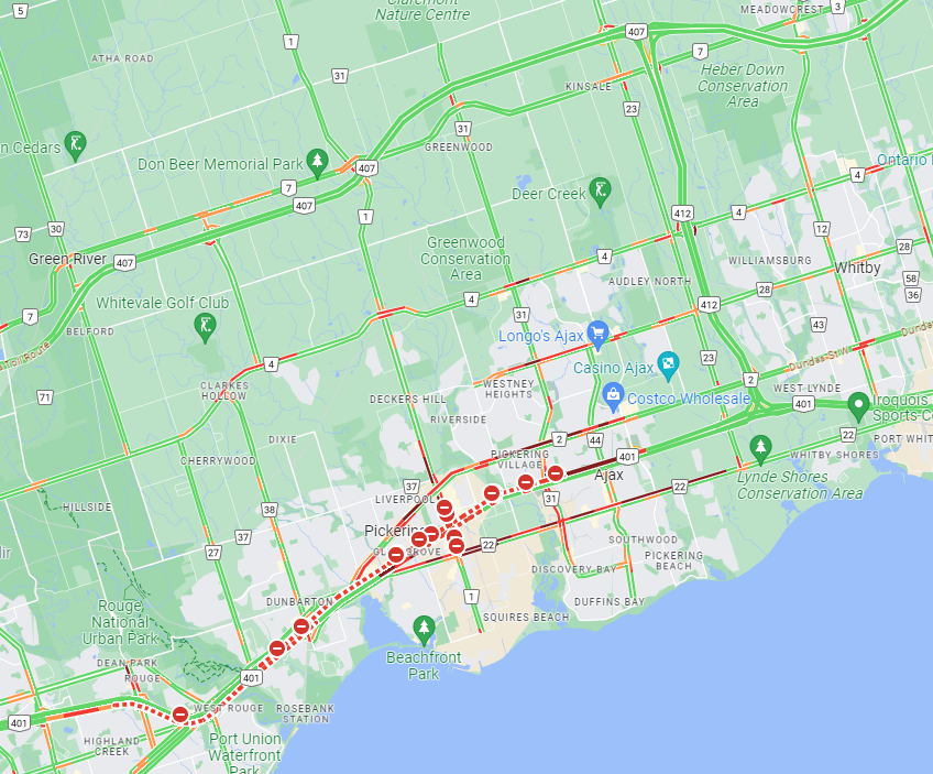 geoff_hunt's tweet photo. Hey Doug @fordnation, 

Let's make the 407 free on days when there is a major shutdown of the 401 to keep Ontario moving and open for business. https://t.co/oFKsBcEZIg