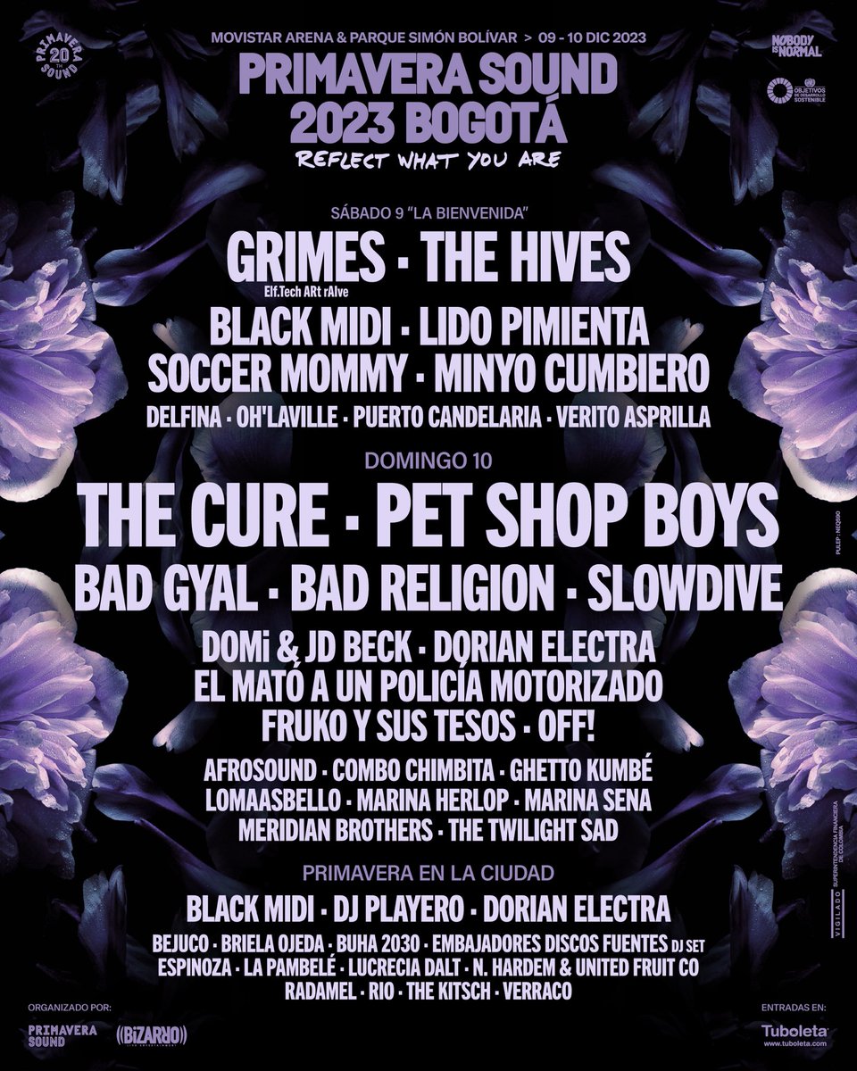 .<a href="/Primavera_Sound/">Primavera Sound</a> Bogotá ya tiene Line Up: 

¿Que les pareció? 🙌🏻🎶
