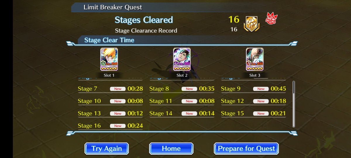 NagatoYamiyo's tweet photo. @bleachbrs_en #LimitBreakerQuest
Wish I had the 50% Sp Accessories for Yama and Ichigo
I definitely feel like I could have gotten a lot farther if I had those at least.
NGL I can't help but wonder how far I could go if they were full Purple with 3* Sp on the final Slot. https://t.co/LIZhKjSi5v