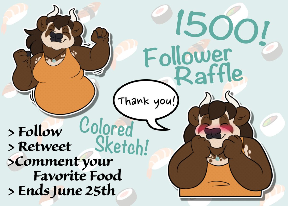 Just crossed another milestone!! Thank you all for the support! 

As usual, doing a free art raffle to celebrate! ✅🔁💬