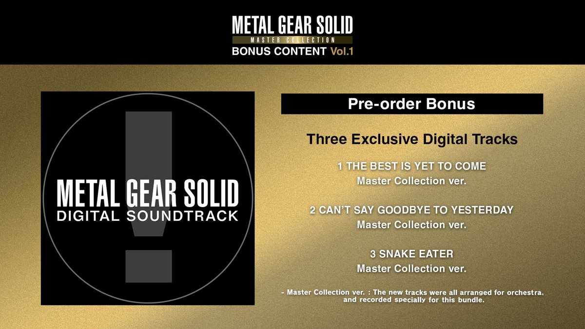 METAL GEAR OFFICIAL on Twitter "Preorder bonus 3 Additional