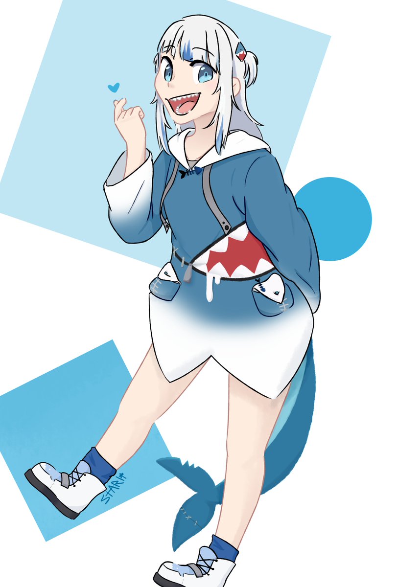 StarliCoffee's tweet photo. Doodle for birthday shark
#gawrt #GuraBirthday2023 https://t.co/wCKnRhuJBk