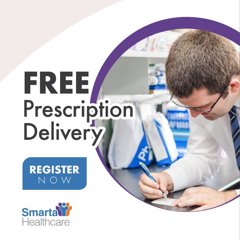 Get your NHS and private prescriptions delivered to your door 👍

We can take the hassle out of getting your prescription with our quick and friendly delivery service. Register now on our website.

#wearesmarta #bedford #pharmacy #healthclinic #healthcare #prescription #delivery