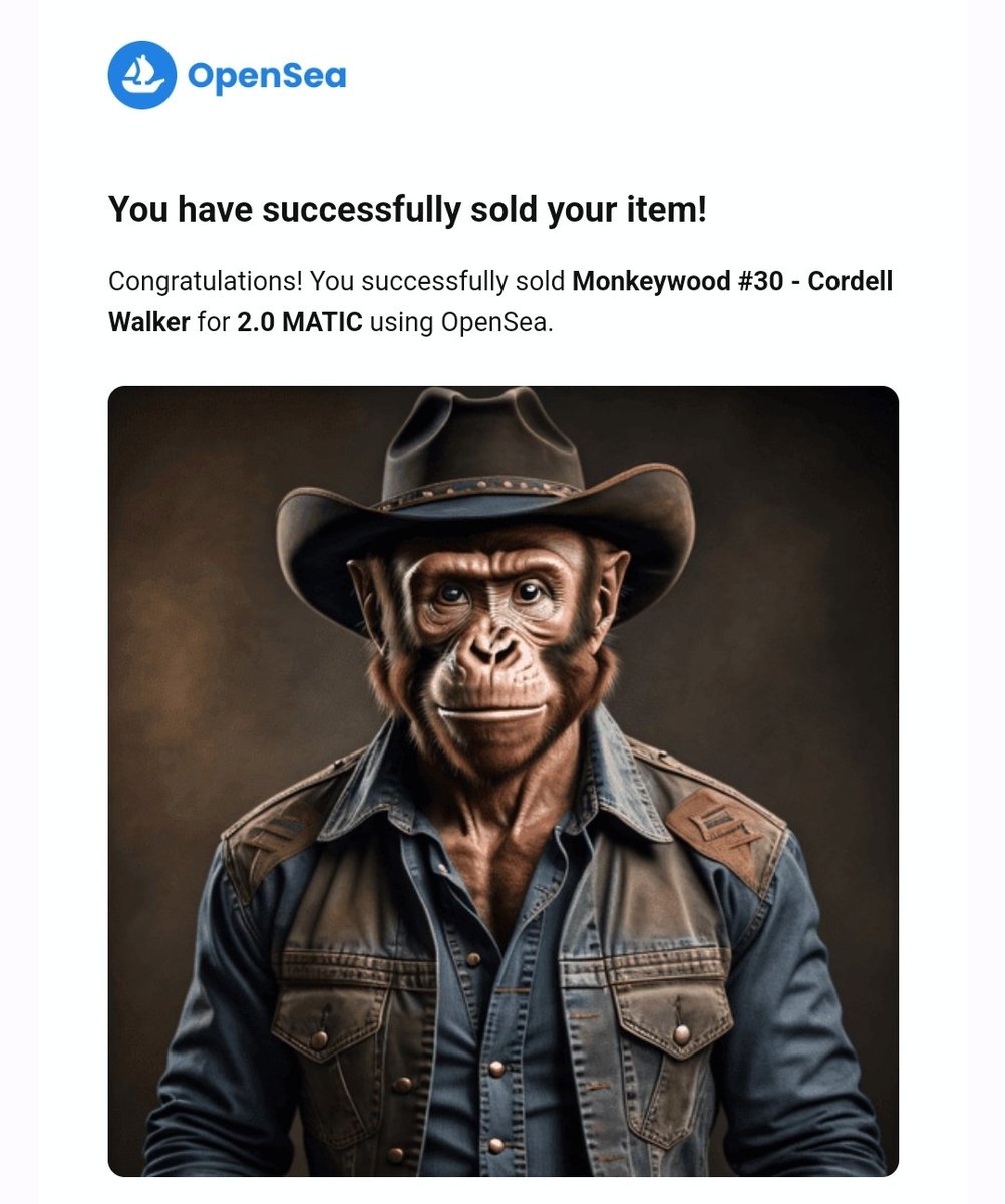 🚨🙊MONKEYWOOD #30 🙊🚨
CORDELL WALKER (CHUCK NORRIS in Walker Texas Ranger) 

🔥SOLD SOLD SOLD🔥 

❤️Thanks to jaxass ❤️ 

Grab your on Opensea:
opensea.io/collection/mon… 

#nft #nfts #nftcommunity #NFTcollections #nftdrop #nftarti̇st #nftart #BAYC #MAYC
#APE