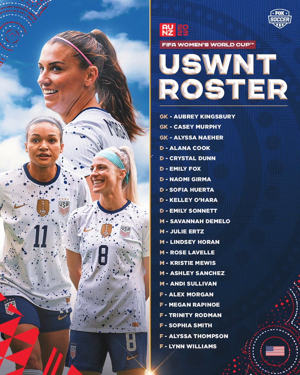 THE 23 CHASING THE THREE-PEAT 🌏🏆

The <a href="/USWNT/">U.S. Women's National Soccer Team</a> reveals its 2023 FIFA Women's World Cup! 🇺🇸