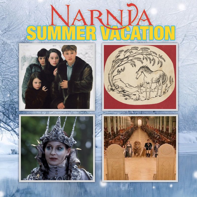 ygssgpodcast's tweet photo. This summer, we're taking a journey through the wardrobe to revisit some classic allegorical favorites. Which LWW adaptation did it better? Which Narnia kid is the worst? And what the FUCK is the Horse and His Boy about? 

Find out this summer on all-new episodes of YGSSG!! https://t.co/lI7y7Hy1QZ