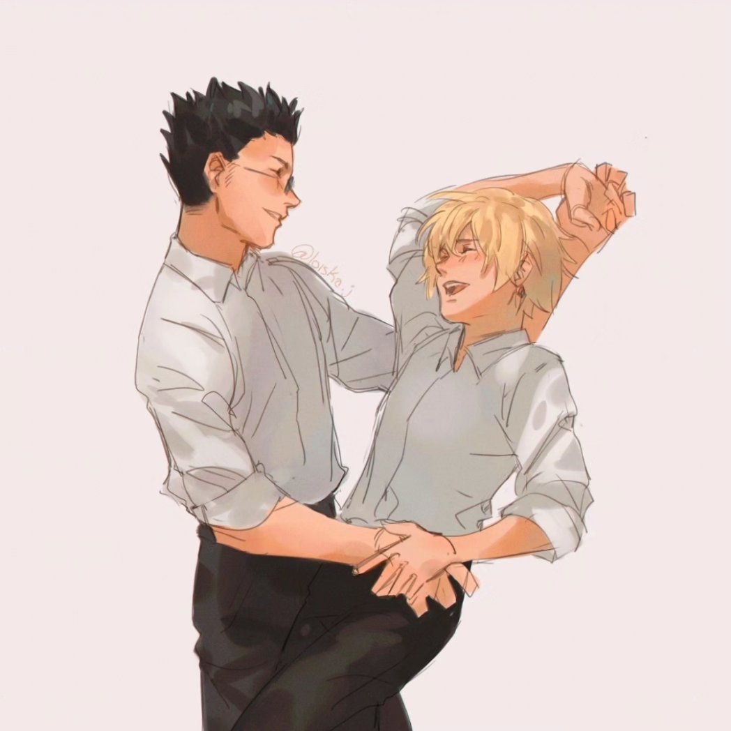 Nana on X: Day 21: Leorio and Kurapika #PrideMonth #leopika