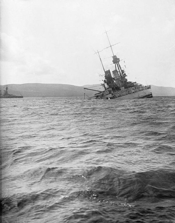 TiMH. Admiral Ludwig Von Reuter scuttles the German High Seas Flett at Scapa Flow, Orkney in 1919. This sinks a majority of the German fleet. 
#WWI #navalhistory #history #OTD #TodayInHistory #militaryhistory