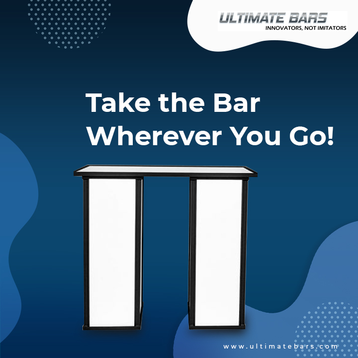 Never compromise on style or function with #UltimateBars! Our range of portable bars are perfect for any event. Lightweight, customizable, and stylish - they're a crowd-pleaser! Discover more at bit.ly/3IksHnc today!  #PortableBars #EventCatering