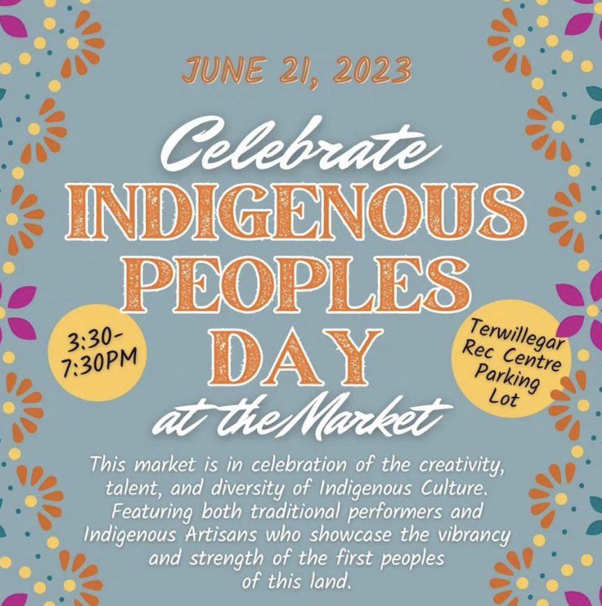 The 🌧️ has finally cleared and it’s shaping up to be a beautiful afternoon! ☀️ Join us from 3:30-7:30 PM to celebrate Indigenous Peoples Day. 🧡