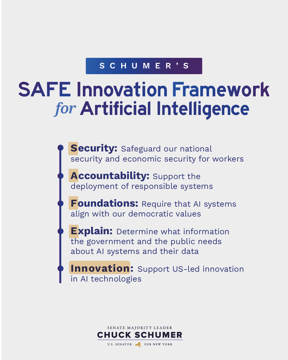 Innovation must be our North Star.

And it is SAFE innovation that we must seek.

Here’s my SAFE Innovation Framework for Artificial Intelligence:
