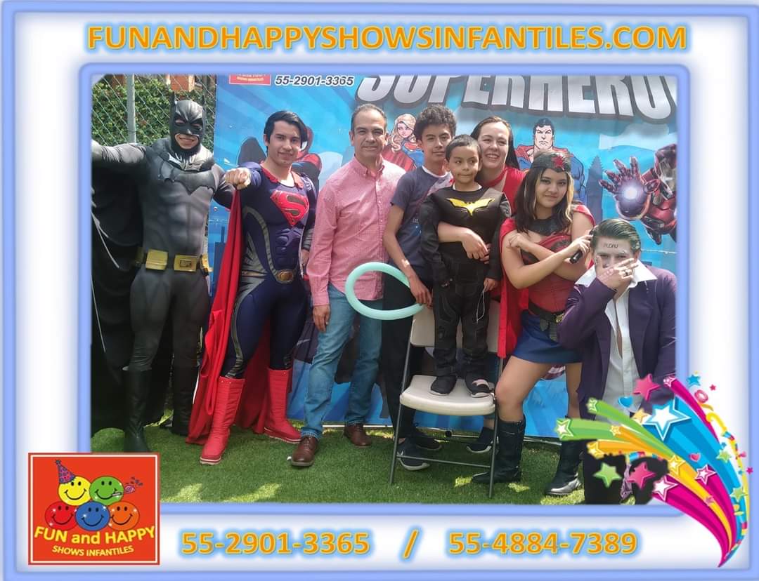 funandhappyshow's tweet photo. LUCHA CONTRA EL MAL JUNTO A NUESTROS SUPERHÉROES EL DÍA DE TU FIESTA!! 
FELIZ CUMPLEAÑOS, EVAN...TE DESEAMOS LO MEJOR, TUS AMIGOS DE FUN AND HAPPY   🤩
INFORMES: 55-4884-7389 / 55-1704-4547
PÁGINA: https://t.co/gYLf1tTyVd   
#SUPERHEROES #FIESTASINFANTILES https://t.co/BMqJ0V6prH