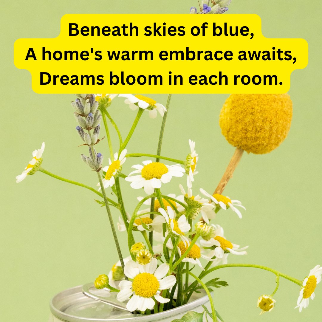 DavidKnapp_KHL's tweet photo. Beneath skies of blue
A home's warm embrace awaits
Dreams bloom in each room

Loving these haikus! Simple elegance!

#Realestate #Realty #Realtor #RealestateAgent #homeforsale #househunting #newhome #expproud https://t.co/yKdI1w2iYZ