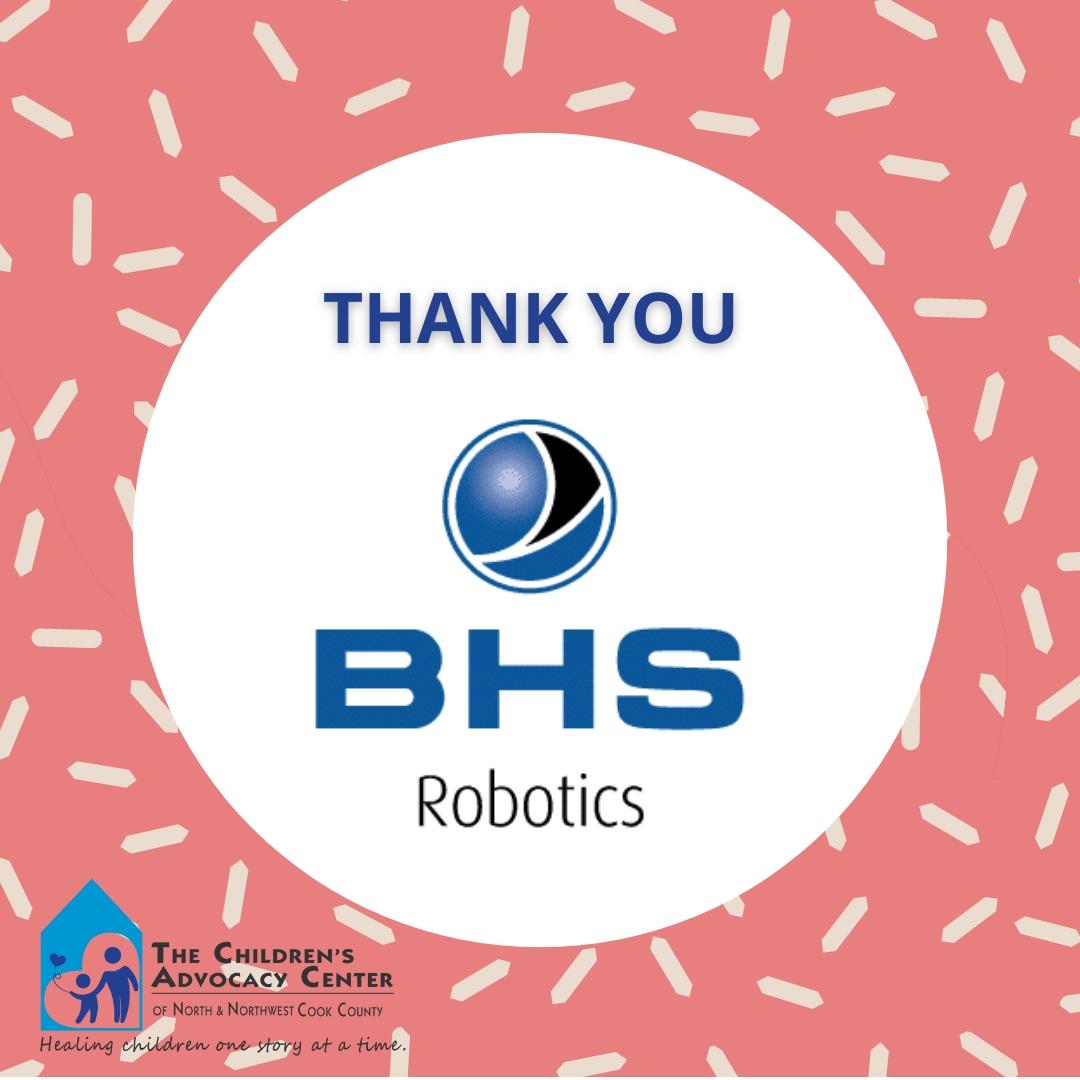 Thank you to our gold sponsor, @BHSRoboticsIL for their support and generosity as a sponsor of our Champions for Children 5K. We are grateful for their commitment to making a positive impact on the lives of children in our community. Thank you for being Champions for Children!