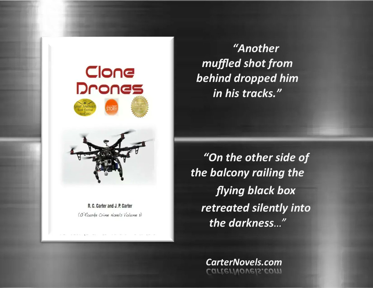 '...To complicate matters, they have to work against the clock to rescue one of their own....'  READ CLONE DRONES TODAY.
buff.ly/2KvM9xU
US AUDIOBOOK buff.ly/3cTcCnR
UK AUDIOBOOK buff.ly/33n9bCr
#Books #IARTG #Kindle #Amazon #ReadIndie  #mybookagents