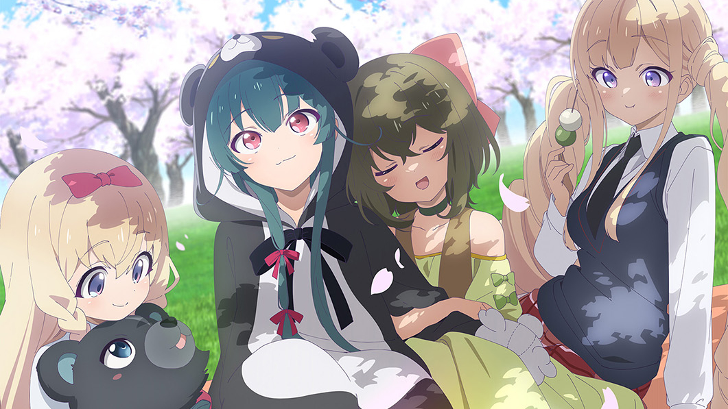 Crunchyroll's tweet photo. NEWS: Kuma Kuma Kuma Bear TV Anime Stars Enjoy the Weather in New Visual

✨ MORE: https://t.co/Mo9k1VlTPl https://t.co/2LDPQMNWRk