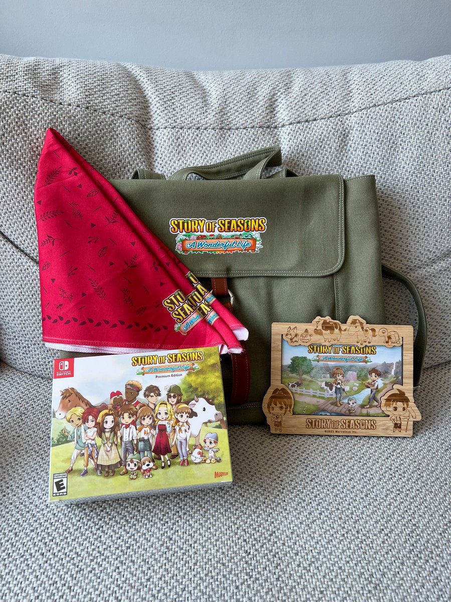 Nobody talk to me, @XSEEDGames  sent me a @storyofseasons care package and I’m just weeping.

I still have my original ‘Another Wonderful Life’ copy and I can’t believe I’m holding this remake in my hands. 

THANK YOU SO MUCH I CAN’T WAIT TO PLAY 😭❤️ #Gifted