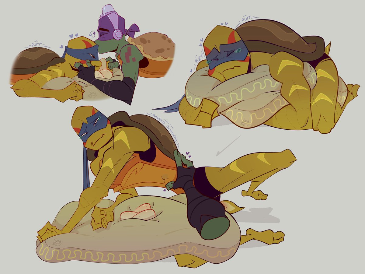 🐢 Turtle tenderness 🤧💜💙

#RotTMNT ( #RiseoftheTMNT )
#LeoTello