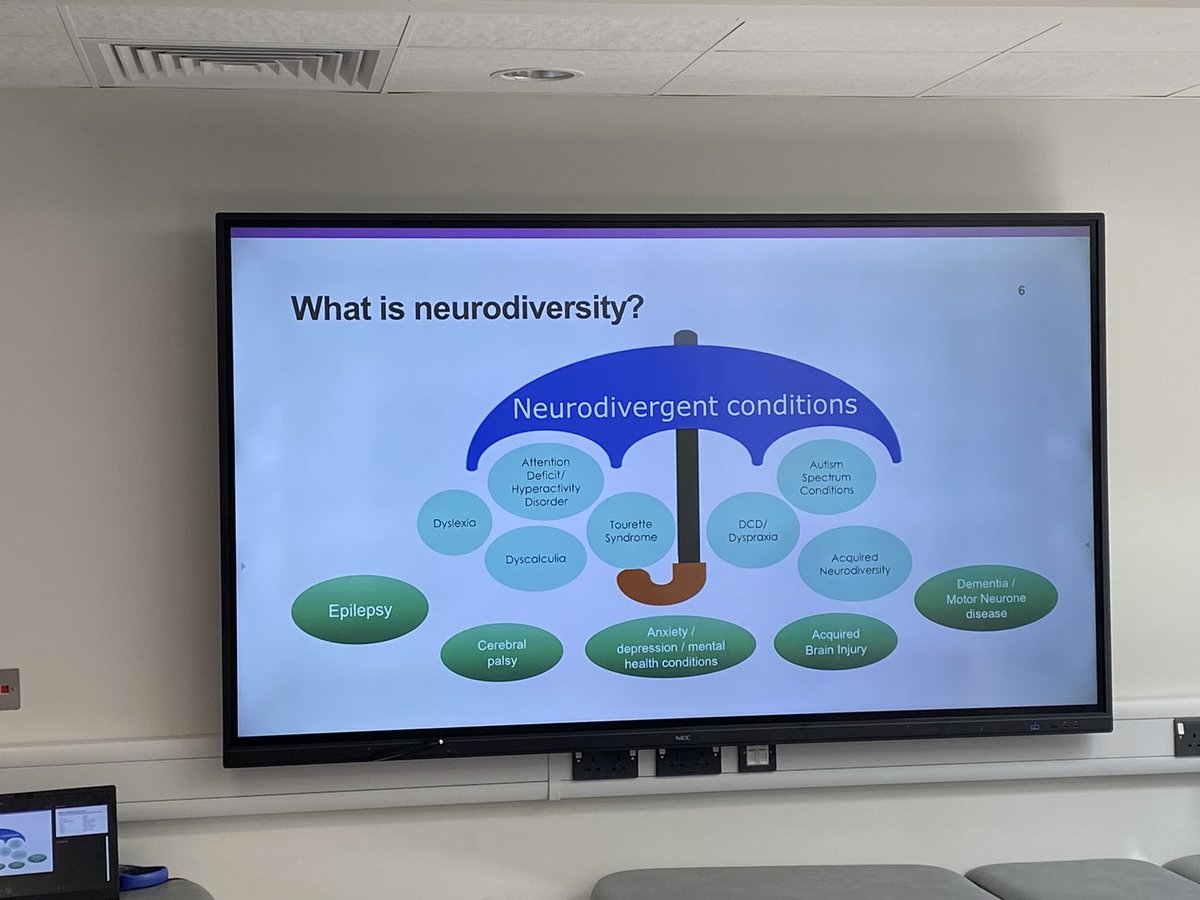 Great team session today with periodic review planning and neurodiversity training #EDI #Neurodiversity #uhsportstherapy #supportingstudents